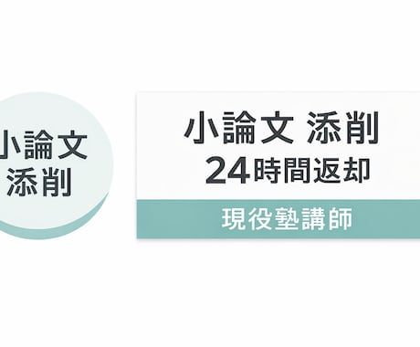 小論文600字・現代文記述を24時間で添削します 提出直前OK｜現役塾講師が即対応 イメージ1
