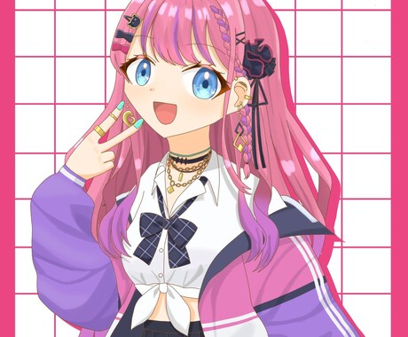 商用⭕️動画用、立ち絵、等のイラスト制作します 可愛いキラキラとした塗りであなたのキャラクターを描きます。 イメージ2