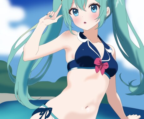 可愛い女の子のイラスト描きます あなたの要望に合ったイラストを描きます♪ イメージ1