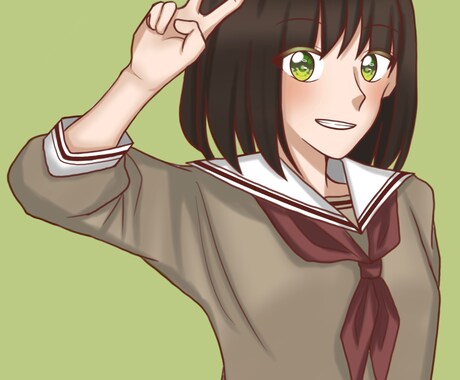 上半身のかわいい女の子のアイコンイラスト描きます あなたの好みの女の子を再現します！ イメージ1