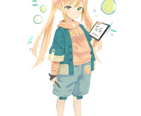 Vライバー様の立ち絵などを描きます 別料金もかかりますがパーツ分けも可能です。 イメージ1