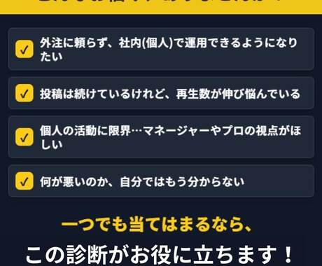 外注不要！バズの構造が分かる動画でSNS診断します 【SNS自走支援】10分解説動画で分かりやすく徹底サポート イメージ2