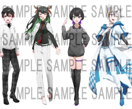 IRIAMやTRPGなどの立ち絵をお描きします キャラクターデザインのみもOK イメージ2