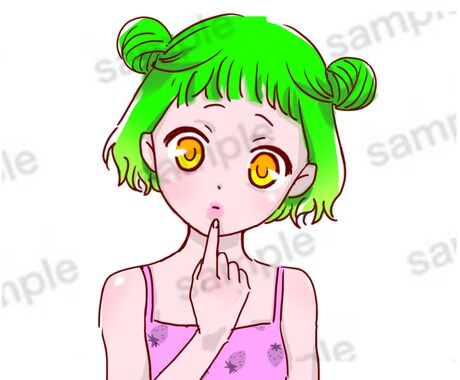 モエ〜な可愛い女の子描きます 雑誌など商用利用OK萌えかわ少女イラスト作成します イメージ1