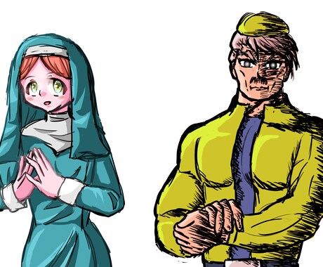 アニメ塗りのイラスト描きます アイコンやPC・スマホの壁紙にも！ イメージ2