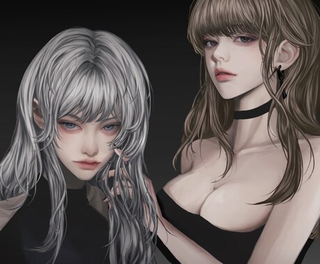 キャラクターイラストを描いてあげます 実際と似ていますが美形に変換されたキャラクターを描いています イメージ1