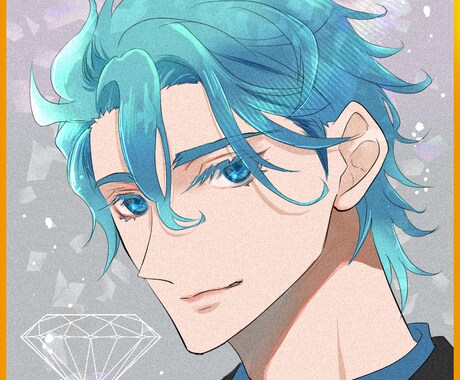 かっこいいメンズお描きします アニメ塗り、水彩塗りなどもお選びいただけます イメージ2