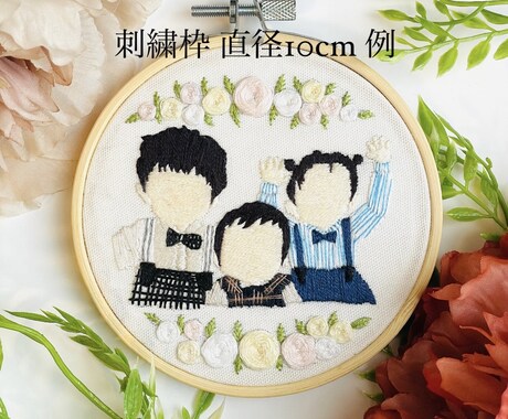デジタルでは無い【刺繍】で思い出残します インテリアやプレゼント、贈り物にもピッタリです。 イメージ1