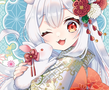 アイコン、立ち絵、一枚絵などイラスト作成いたします キラキラ可愛いイラストが得意です イメージ1