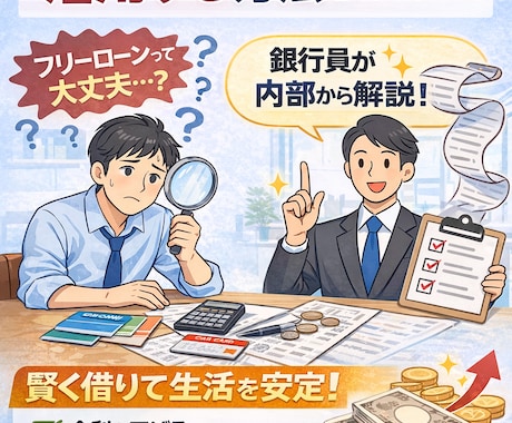 フリーローンを活用する方法をアドバイスします 【銀行目線】フリーローンをうまく活用する方法をアドバイス イメージ1