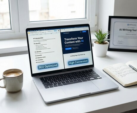 AIでSEOに強い記事構成案を爆速作成します 【最短1時間】人間が数日かかるリサーチと構成をAIで一瞬に イメージ1