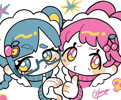 かわいいミニキャラアイコン描きます もちっとデフォルメキャラで可愛くアピール イメージ1