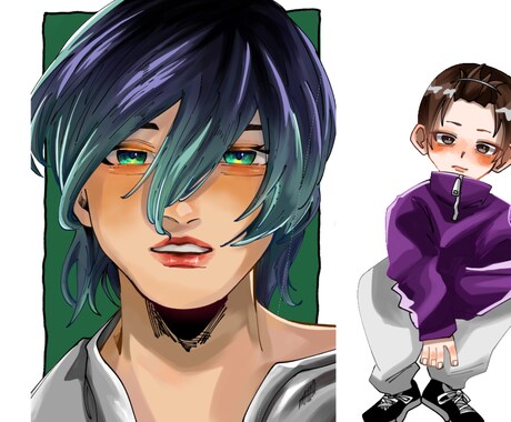 用途に沿ったイラストお描きします 1枚絵、ミニキャラ、アイコンなど様々なイラストをお描きします イメージ1