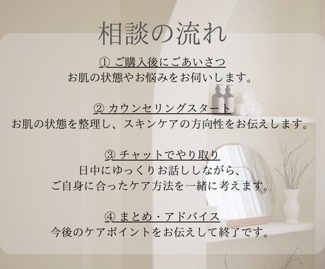 初めての方限定1日スキンケア相談チャットができます 敏感肌・乾燥肌も安心◎日中に寄り添うあなた専属パートナーです イメージ2