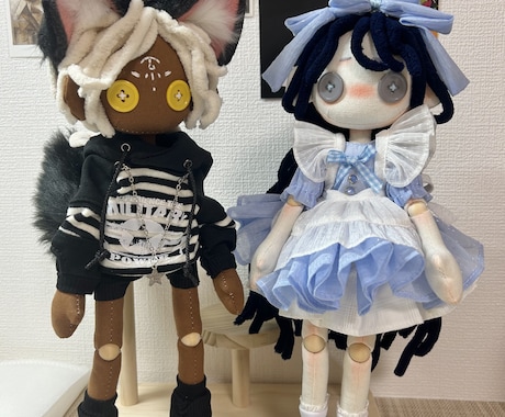 CCDOLL・手作りぬいぐるみを販売します 完全一点もの・即納OK・雪肌の青髪メイド イメージ2