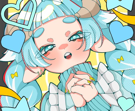 アイコン作成を承っております かわいいイラスト作ります✨️ポップで可愛いが得意です‼️ イメージ2