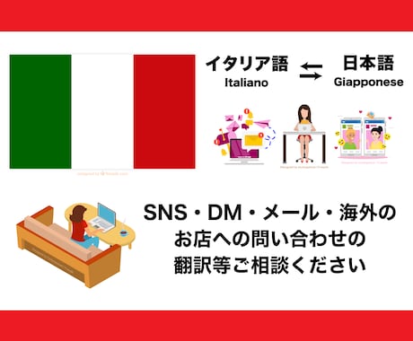 メール、SNS等のイタリア語⇄日本語を翻訳致します メール・手紙の翻訳、SNSで世界に情報発信したい方へ イメージ1