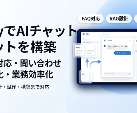 店舗向けAIチャットボット作ります FAQ対応を自動化したい方向け イメージ1