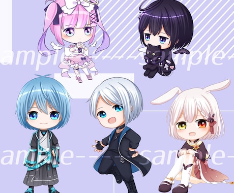 デフォルメイラストを制作致します グッズ化にも使用出来るデフォルメイラストを制作致します。 イメージ1