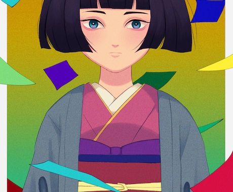 レトロなどの世界観・雰囲気のあるイラストを承ります アイコン、サムネ、表紙などのオリジナルイラストを描きます イメージ1