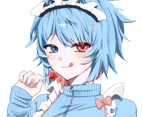 SNSなどのアイコン用に可愛いイラストを描きます 彩度高めの厚塗り風イラストが得意です！ イメージ1