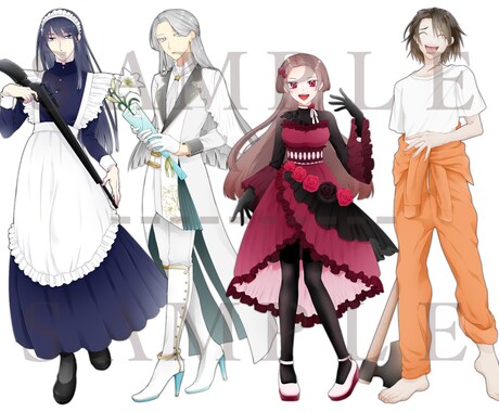 TRPGやサムネイル等の立ち絵制作いたします ゲーム、動画用、設定画等、お気軽にご相談ください イメージ2