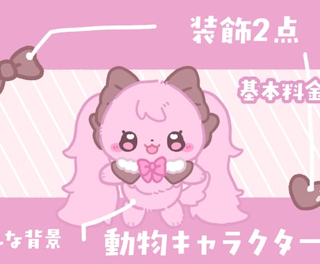 動物・マスコットの可愛いループ動画など作成します 人物キャラの動物化もOK！マスコットのおともで配信を素敵に！ イメージ2