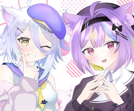 修正無限！ご希望に合うイラスト制作を承ります 可愛い女の子やかっこいい女の子を一緒に生み出しましょう！ イメージ2