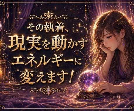 その執着、現実を動かすエネルギーに変えます 執着を、ただ苦しいままで終わらせますか？ イメージ1