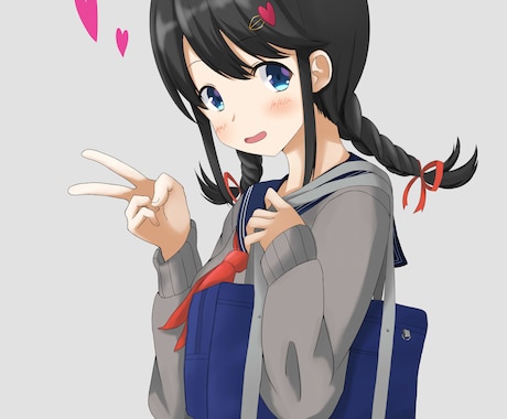 萌系イラスト、SNSアイコン用イラスト等承ります 可愛い女の子のイラスト制作を承ります。 イメージ1