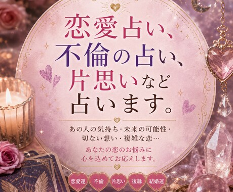 恋愛関係、職場恋愛関係、人間関係、占います 恋人、好きな人、友人、仕事の恋愛、人間関係など占います イメージ1