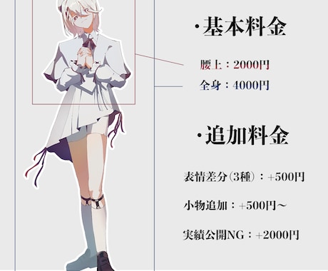 TRPG・配信等に使用できる立ち絵を制作します キャラクターのイメージにピッタリな立ち絵を制作します！ イメージ2