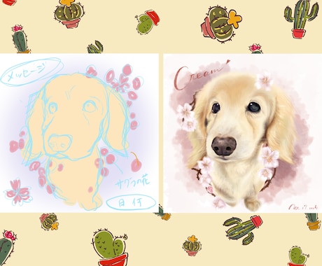 あなたの【かわいこちゃん】心を込めて描きます スペ/英文でオシャレに！リアル/繊細タッチ イメージ2