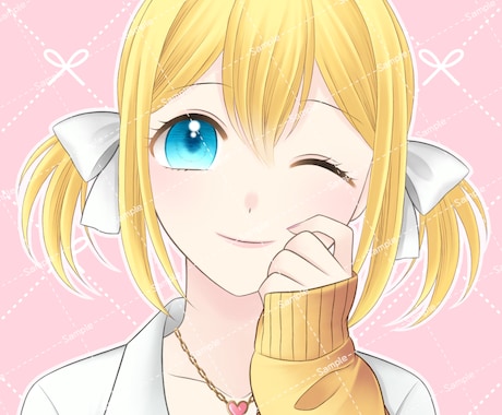 期間限定価格︰可愛い女の子SNSアイコン描きます 清楚系、クール系など可愛い女の子を描きます！ イメージ1