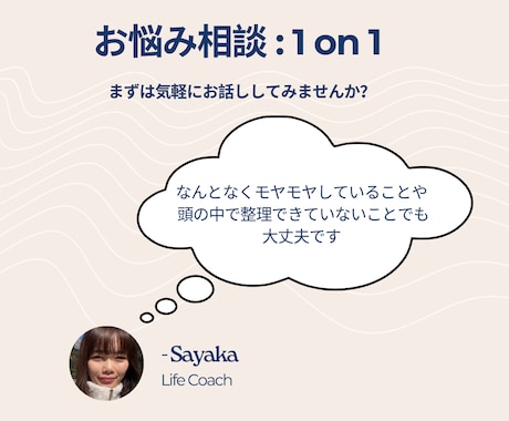 頭の中を整理します 話しながら思考整理できる1on1 イメージ1