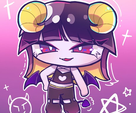 キラかわなミニキャラクターを作成します キラキラでかわいいミニキャラクターがほしいあなたに! イメージ2