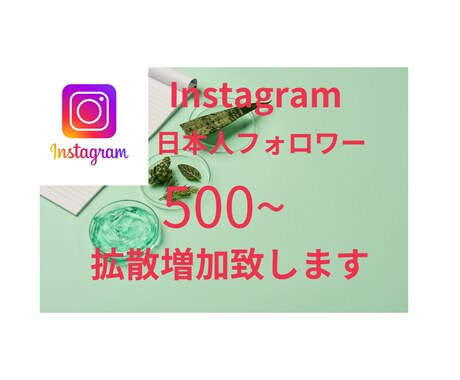 日本人Instagramフォロワー拡散増加します 日本人Instagramフォロワー増やせます イメージ1