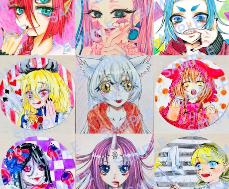 ☆イラストリクエスト・オーダー（アナログ色紙イラスト）☆【MA-000 