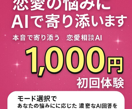 恋愛相談、片思い、復縁、カップルの相談受けます 恋愛相談を経験から構築した、AIで最適解を見つけます！ イメージ1