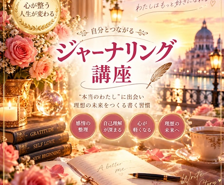 はじめてのジャーナリング講座お教えします 必見！免疫力アップ！モヤモヤ解消！書くだけで頭と心を整理 イメージ1