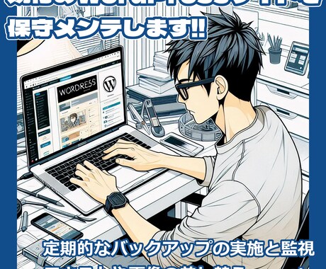 既存のWordPressサイトを保守します 定期的なバックアップの実施と監視や軽微な修正など イメージ1