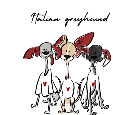 世界に一つだけの愛犬イラスト描きます イメージ1