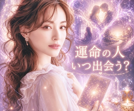 運命の恋が始まる時期と未来を鑑定します 運命の人いつ出会う？⭐︎時期／出会い／引き寄せ／転機 イメージ1