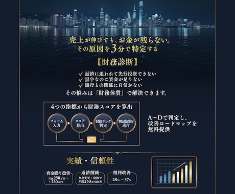 財務改善のお手伝いをします お金の流れを「見える化」し、資金繰りの不安を解消！ イメージ1