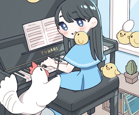やさしく目を引く立ち絵、一枚絵描きます MV、サムネ、ジャケ絵、宣伝イラストに イメージ1