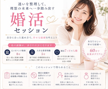 5名限定　婚活迷子から抜け出す方法をサポートます 婚活7ヶ月で入籍した経験から伴走 イメージ1