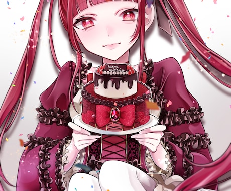 IRIAM返礼品の1枚絵お描きします 透明感と鮮やかな1枚絵で素敵な思い出を！ イメージ2