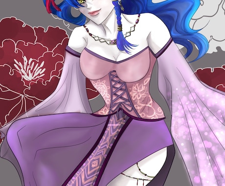 任意のキャラを色気のある絵柄で描きます 二次・一次創作、オリキャラ作成できます。 イメージ1