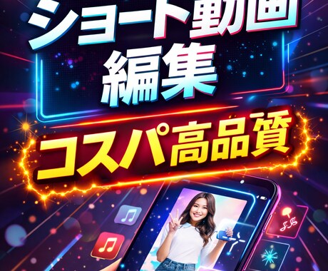 コスパよく質の高いショート動画を作成、編集します 依頼額が高くて手を出しにくい動画編集依頼をここで解決!! イメージ1