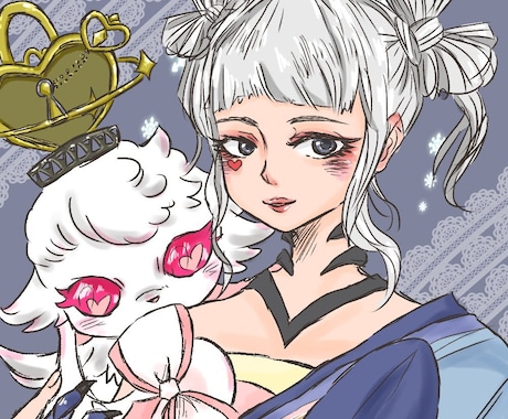 アニメや漫画タッチの人物イラスト描きます ほんわか･かわいい･シンプル･ミニキャラ･デフォルメOK！ イメージ1